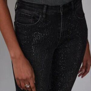 NWT Soho Embellished High-Rise Jeans by NY&Co – Black, Size 18